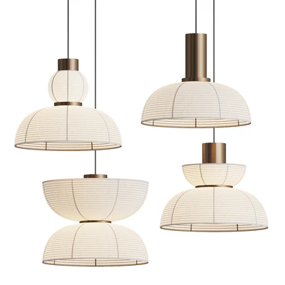 Retro Wabi Sabi Japanese Pendant Light — Вид 1