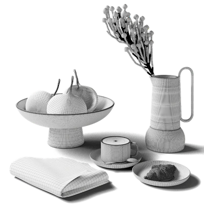 Decorative set 77 Coffee and newspaper — Ver 2