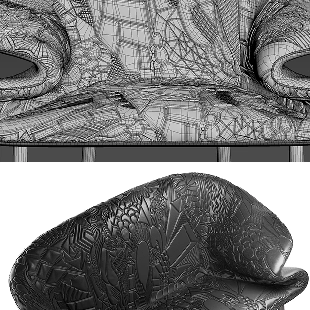Диван и кресло Doodle Moroso — Скачать