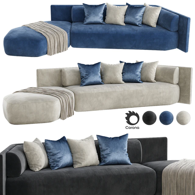 EKO Meridienne Sofa — Скачать