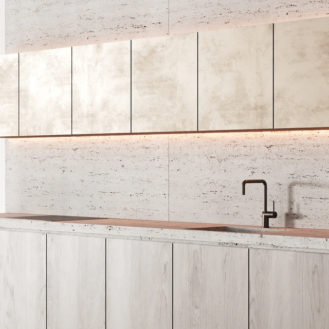 190 modern kitchen 10 japandi wood bronze travertine 00 — Descargar