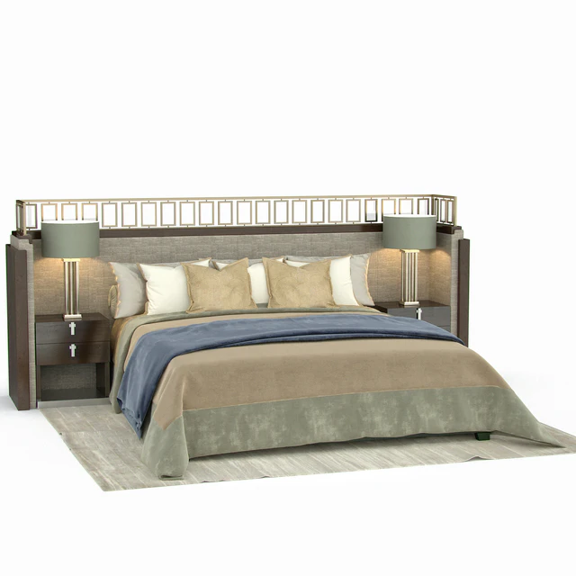 A bed in a modern style / Bed — Descargar