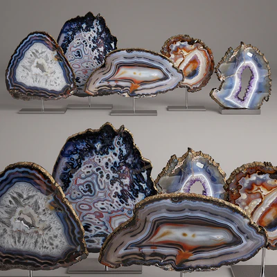 agate decor set — Ver 1