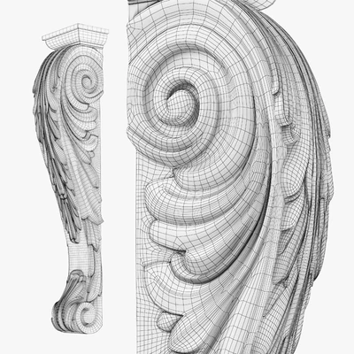 Wood Corbel-14 — Ver 3