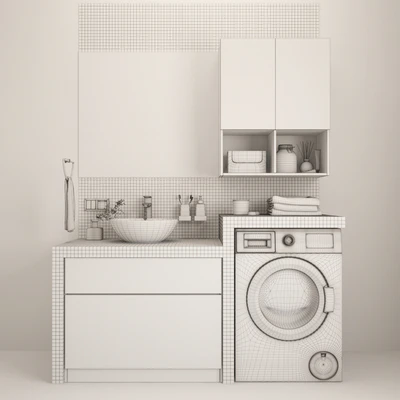 Bathroom Furniture I Мебель для ванной комнаты 02 — Вид 2