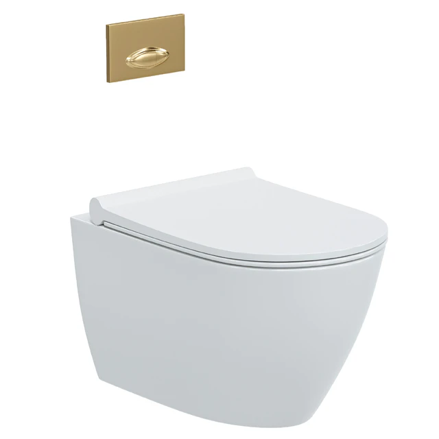 Wall hung toilet bowl BOCCHI Venezia 1295-001-0129 white, with microlift — Descargar