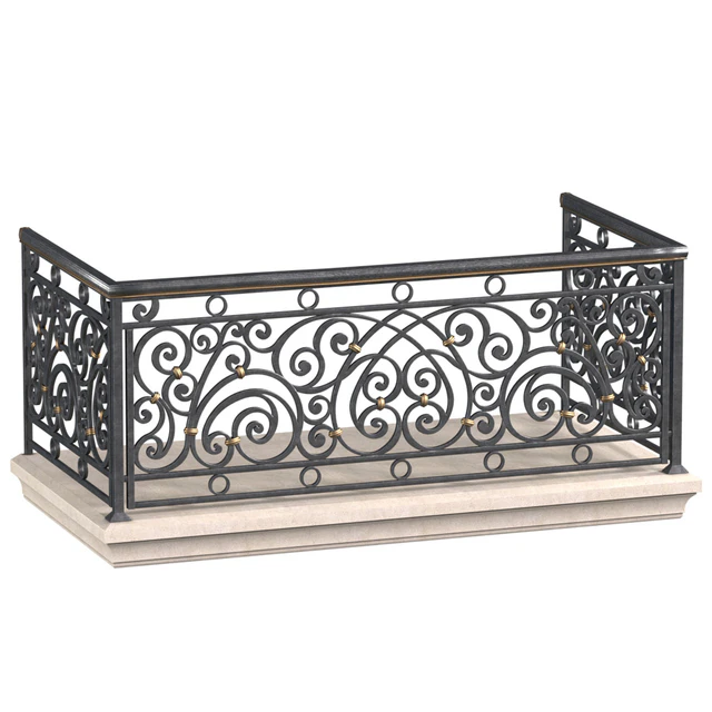 Classic balcony Forged Fence — Descargar