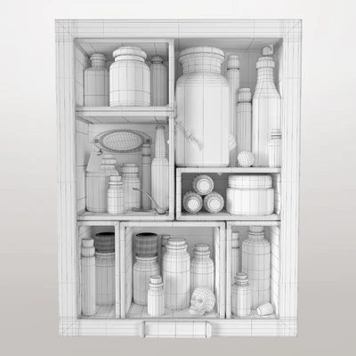 shadowbox with bottles — Вид 2