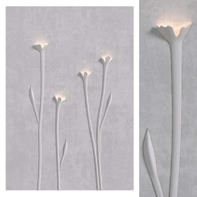 Plaster panel Flowers — Download