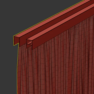 Curtain with rod 001 brown curtain HBH — Вид 2