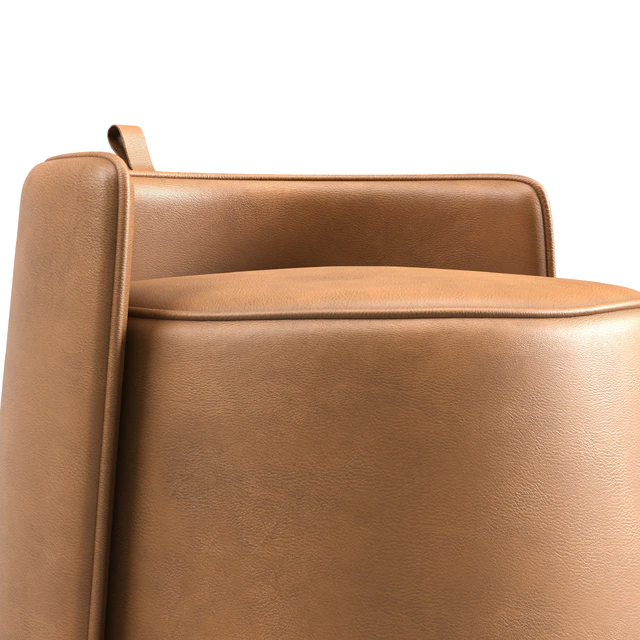 Nordic Parsons Chair Vanity Bonded Leather Armless Vanity Chair — Descargar