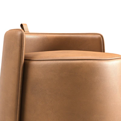 Nordic Parsons Chair Vanity Bonded Leather Armless Vanity Chair — Ver 2