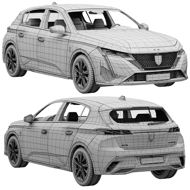 Peugeot 308 hybrid 2022 — Скачать
