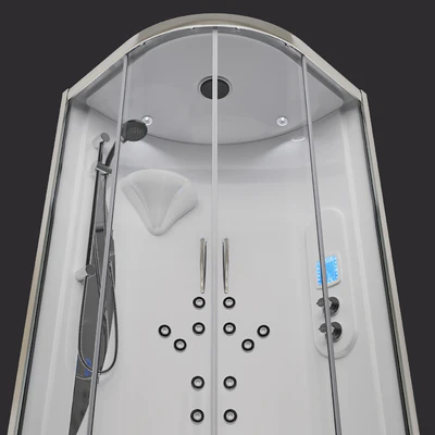 Shower cubicle with hydromassage Hafro New Bi-Size — Ver 3