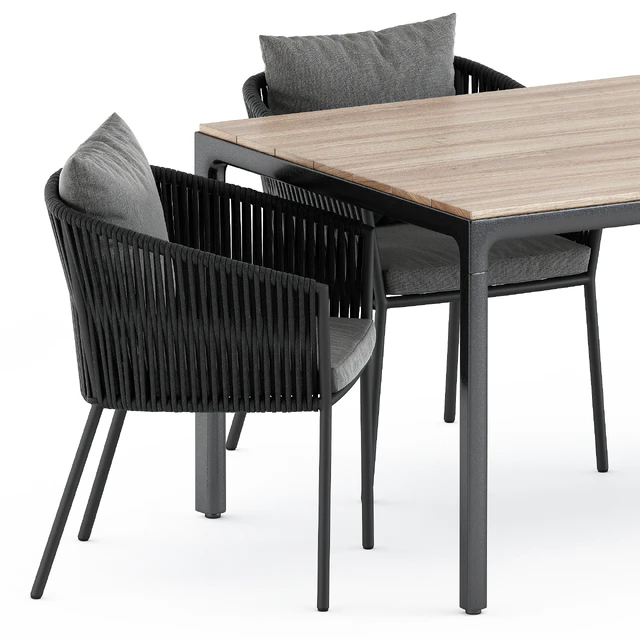Porto Dining Chair by burkedecor and Illum table by Tribu — Скачать