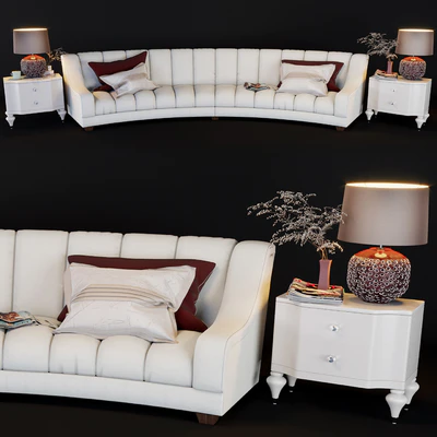 Flair Edition Contemporary Curved Sofa — Ver 2