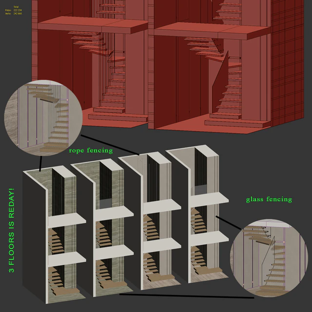 U-shaped staircase — Descargar