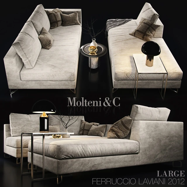 Диван Molteni c LARGE white — Скачать