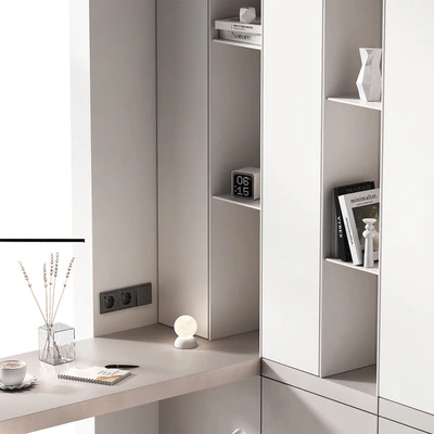 Workplace 2. Minimal home office furniture. Modular set. — Вид 3