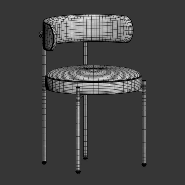 Inesse Boucle Ivory Dining Chair — Скачать