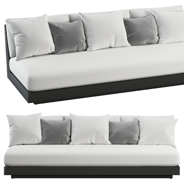 RH | Maya Aluminum Sofa Collection - Slate — Скачать