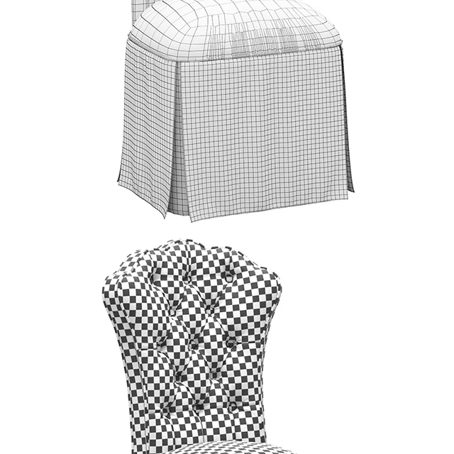 HORCHOW Allison Tufted Vanity Chair — Скачать