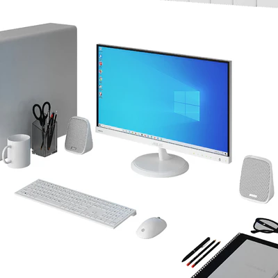 Office white pc set — Ver 3