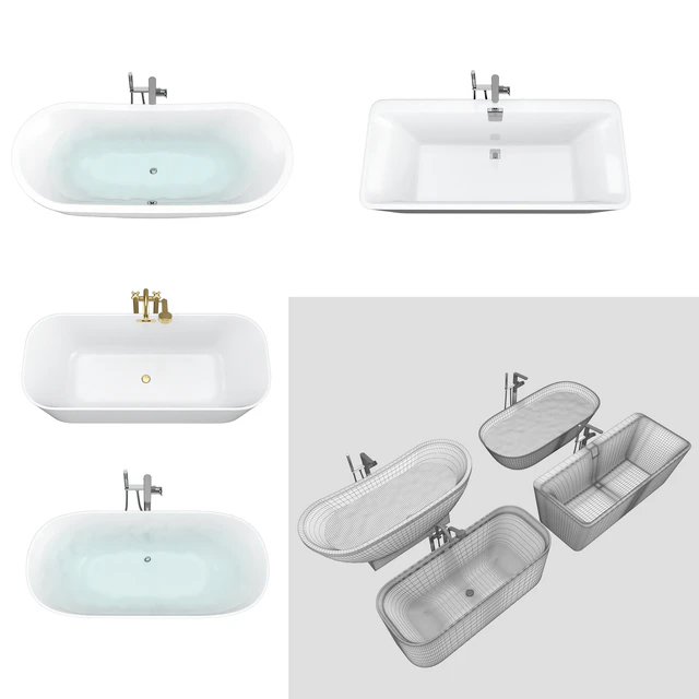 Villeroy & Boch set 57 freestanding bathtub set (Finion, Theano, Squaro Edge 12, My Nature) — Descargar