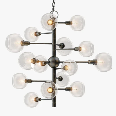 Currey and Company Panpoint Chandelier — Вид 1