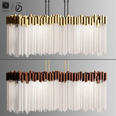 Varaluz Matrix Light Wide Linear Chandelier — Вид 1
