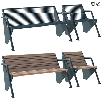 Скамейки Boomerang Punto Group Design — Вид 1