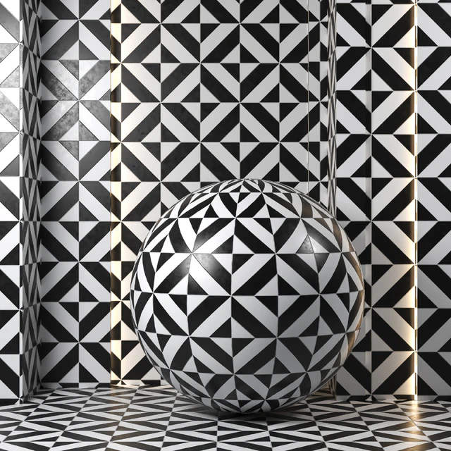(4k)(6color)Ceramic tile set 04 — Скачать
