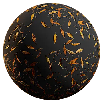 orange fallen leaves 001 — Скачать