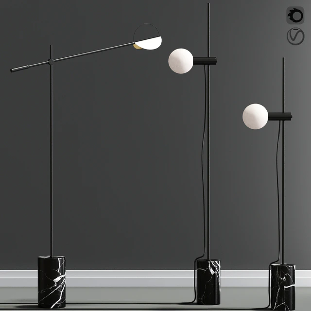 Revolve & Leaves Floor lamp — Скачать