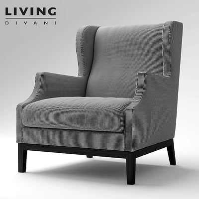 Armchair Chauffeuse Living Divani by Piero Lissoni — Ver 2