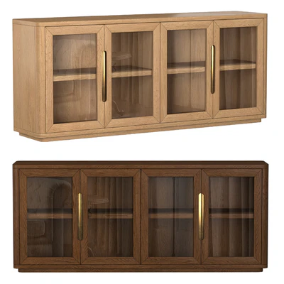 BRETON GLASS 4-DOOR SIDEBOARD — Ver 1