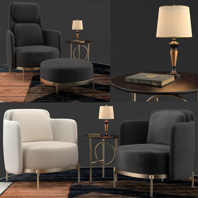 Minotti tape dark set — Скачать