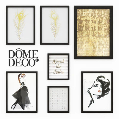Dome deco set of paintings — Ver 1