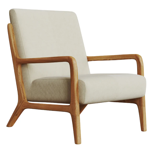 Zara Home Ash Wood and Linen Armchair — Descargar