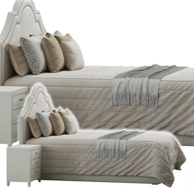 Queen Madison Crown Headboard Bed — Скачать