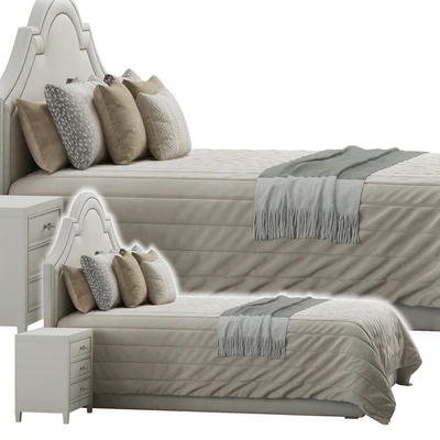 Queen Madison Crown Headboard Bed — Вид 3