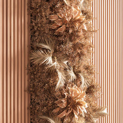 Wooden Planks and Vertical Garden 05 — Вид 2