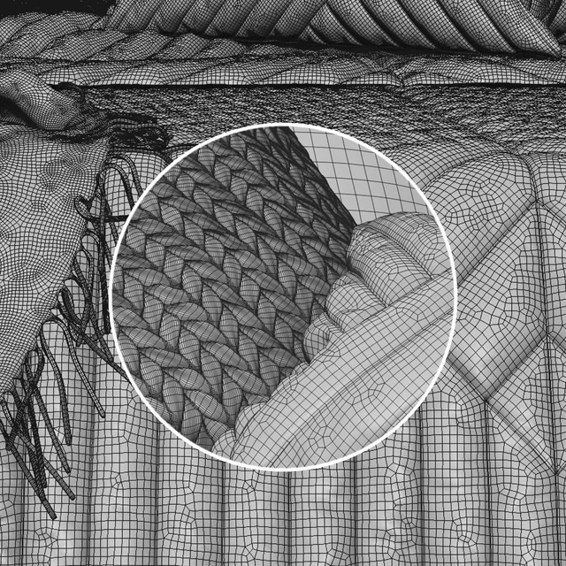 Minotti Andersen bed and Adairs bedding — Descargar