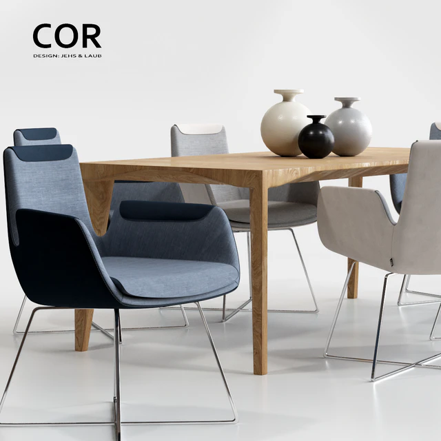 COR Cordia Stuhl and Delta Tisch Table — Скачать