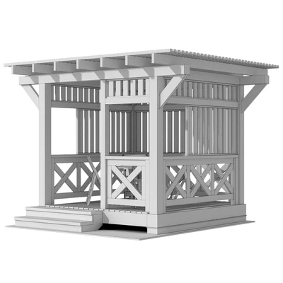 Беседка терраса веранда / Arbor gazebo canopy — Вид 2