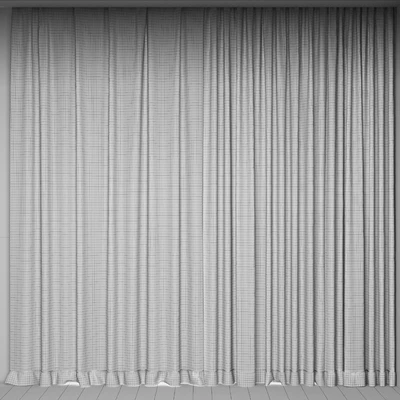 CHECKED LINEN CURTAIN — Ver 2