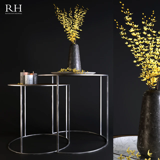 Tables Rh and yellow flowers — Descargar