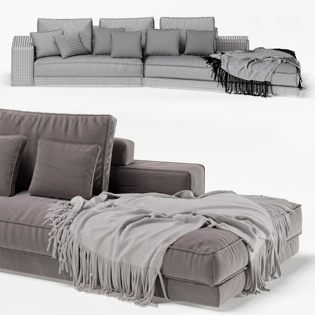 Baxter Budapest Soft Sofa — Descargar
