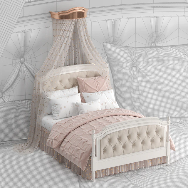 Blythe upholstered bed — Descargar
