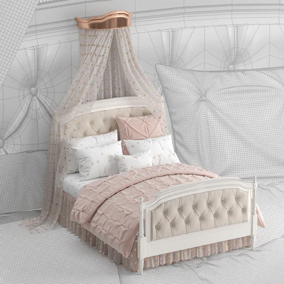 Blythe upholstered bed — Ver 3